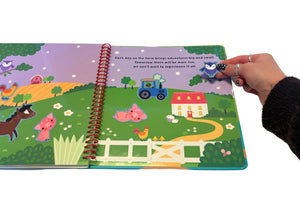 Silicone Sticker Book: Farm