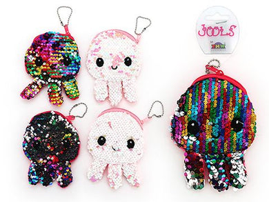 Sequin Octopus Purse: Assorted Colours