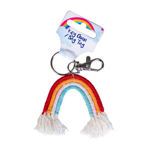 Rainbow Bag Tag / Keychain: Assorted Colours