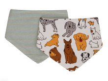 Load image into Gallery viewer, All 4 Ella Bandana Bibs 2pk - Dog Breed - The Sensory Studio