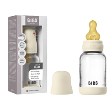 Load image into Gallery viewer, BIBS Glass Baby Bottle: 120ml Latex - Ivory