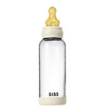 Load image into Gallery viewer, BIBS Glass Baby Bottle: 240ml Latex - Ivory