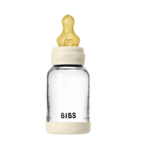 Load image into Gallery viewer, BIBS Glass Baby Bottle: 120ml Latex - Ivory