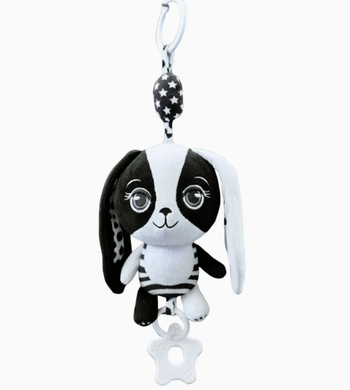 Young Wonderer: Billie the Bunny - Black & White Baby Toy
