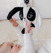Load image into Gallery viewer, Young Wonderer: Billie the Bunny - Black &amp; White Baby Toy