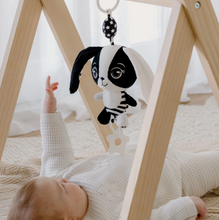 Load image into Gallery viewer, Young Wonderer: Billie the Bunny - Black &amp; White Baby Toy