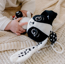Load image into Gallery viewer, Young Wonderer: Billie the Bunny - Black &amp; White Baby Toy