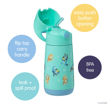 Load image into Gallery viewer, B.Box Insulated Drink Bottle 350ml: Bluey (Aqua)