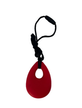 Load image into Gallery viewer, Chubuddy Bud Oval Chew Necklace: Red