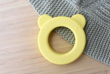 Load image into Gallery viewer, Sensory Silicone Teether: Bear Yellow