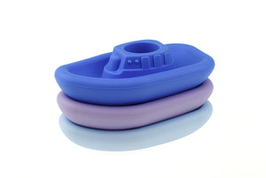 Silicone Boat Bath Toy: Purple