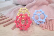 Load image into Gallery viewer, Silicone Teether Atomic Grip Ball: Light Blue
