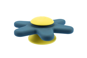 Silicone Daisy Spinner: Blue/Yellow