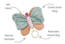 Load image into Gallery viewer, Snuggle Pal Silicone Teething Ring: Bella Butterfly