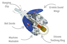 Load image into Gallery viewer, Snuggle Pal Silicone Teething Ring: Banjo Beetle
