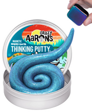Load image into Gallery viewer, Crazy Aaron's Magnetic Thinking Putty 4" Tin: Happy Earth
