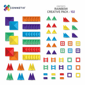 Connetix Tiles - 102 pc Rainbow Creative Pack