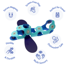 Load image into Gallery viewer, CLIXO Magnetic Play: Airplane Pack
