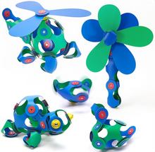 Load image into Gallery viewer, Clixo Magnetic Play: Crew Pack - Blue/Green