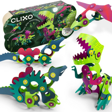 Load image into Gallery viewer, Clixo Magnetic Play: Dino Adventure
