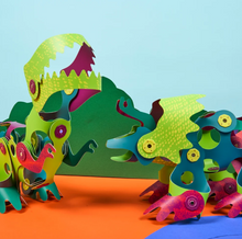 Load image into Gallery viewer, Clixo Magnetic Play: Dino Adventure
