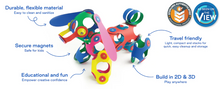 Load image into Gallery viewer, Clixo Magnetic Play: Rainbow Pack 42 Piece