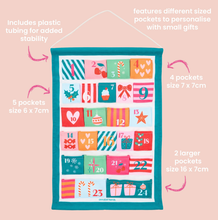 Load image into Gallery viewer, Annabel Trends: Reuseable Fabric Advent Christmas Calendar