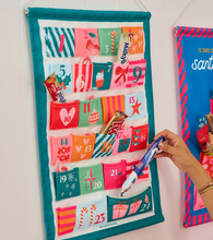Load image into Gallery viewer, Annabel Trends: Reuseable Fabric Advent Christmas Calendar