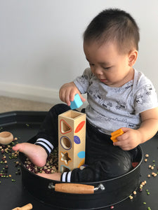 Djeco Wooden Boita Basic Shape Sorter