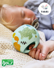 Load image into Gallery viewer, Tikiri: Ocean Blue Natural Rubber Grabbing Ball