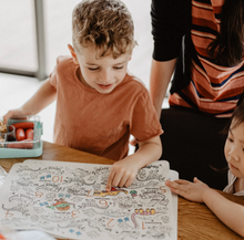 Load image into Gallery viewer, Hey Doodle 123 Silicone A3 Activity Mat: Dino Roar