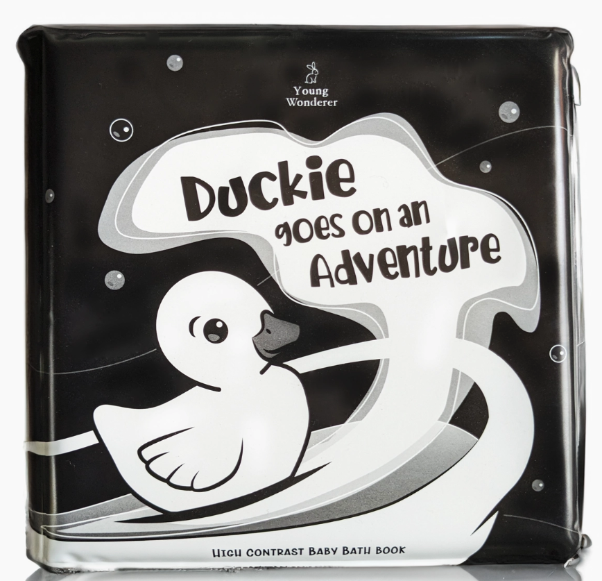 Young Wanderer Duckie Goes on an Adventure: Black & White Bath Book