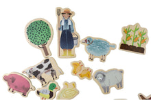 Load image into Gallery viewer, Wooden Magnet Play Set - Farm Animals