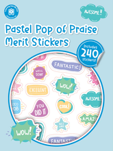 Load image into Gallery viewer, Pop of Praise Pastel Merit Sticker Book