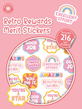 Load image into Gallery viewer, Retro Rewards Merit Sticker Book