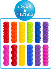Load image into Gallery viewer, Sensory Sprouts: Textured Pencil Grips - 28 Pack