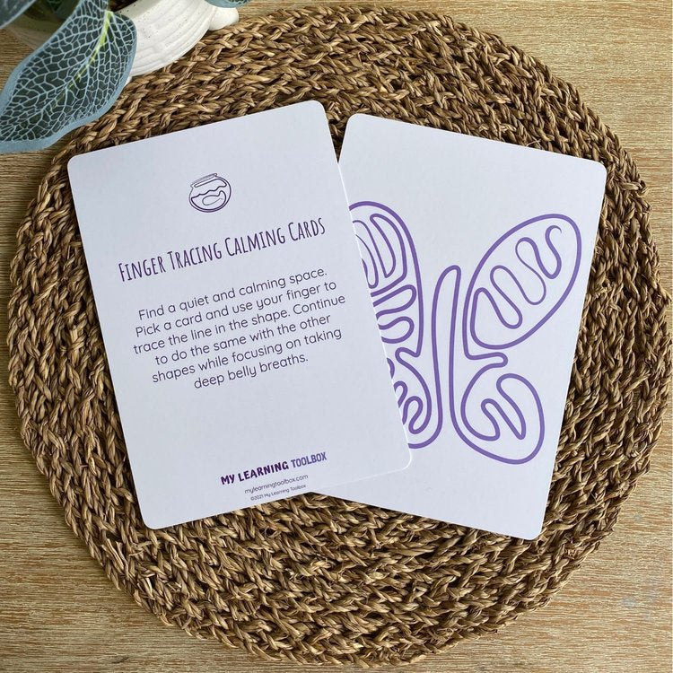 My Learning Toolbox: Finger Tracing Calming Cards - The Sensory Studio