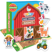 Load image into Gallery viewer, Curious Columbus: Magnetic Farm Animals 25 Piece Set: Pre-Order