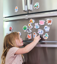 Load image into Gallery viewer, Curious Columbus: Magnetic Farm Animals 25 Piece Set: Pre-Order