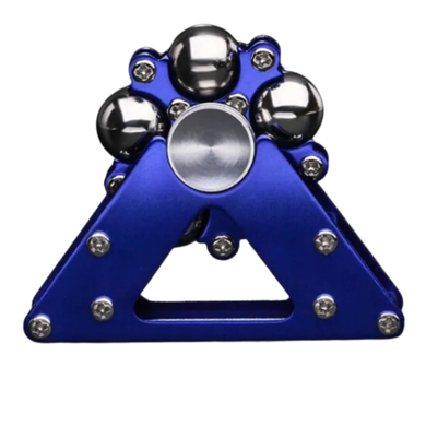 Metal Ferris Wheel Fidget Spinner & Stand - Blue