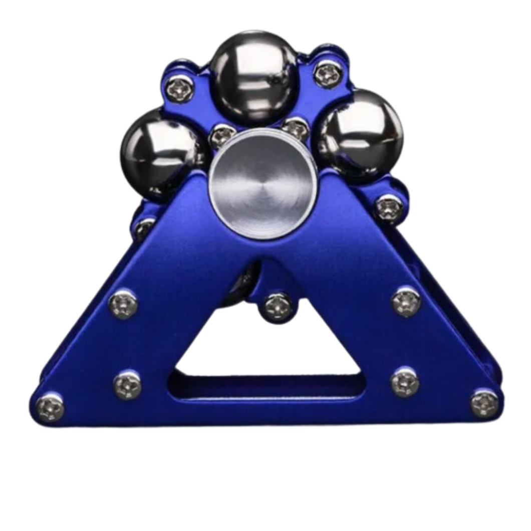 Metal Ferris Wheel Fidget Spinner & Stand - Blue