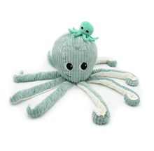 Load image into Gallery viewer, Les Ptipotos Filou the Octopus, Mum &amp; Baby: Mint