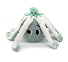 Load image into Gallery viewer, Les Ptipotos Filou the Octopus, Mum &amp; Baby: Mint