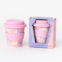 Load image into Gallery viewer, Chino Club Babychino Cup: Pink Unicorn 4oz