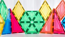 Load image into Gallery viewer, Learn &amp; Grow Toys: Magnetic Tiles - Geometric Pack (36 Pieces)