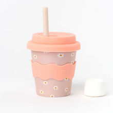 Load image into Gallery viewer, Chino Club Babychino Cup: Pink Daisy 4oz