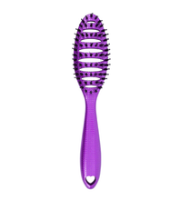 Load image into Gallery viewer, Happy Hair Brush Detangler Mini Brush - Purple - The Sensory Studio