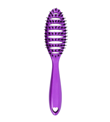 Happy Hair Brush Detangler Mini Brush - Purple - The Sensory Studio