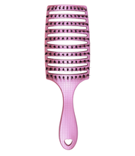 Load image into Gallery viewer, Happy Hair Brush Detangler Paddle Brush - Pink - The Sensory Studio