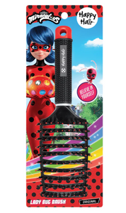 Happy Hair Brush - Ladybug (Black/Red)